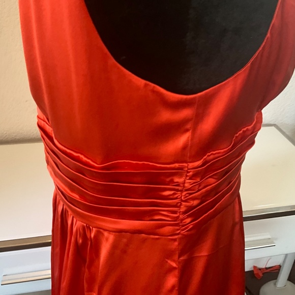 NWOT BEBE SATIN SILK SEXY BURNT ORANGE TOP L 😍😍😍 - Picture 8 of 11